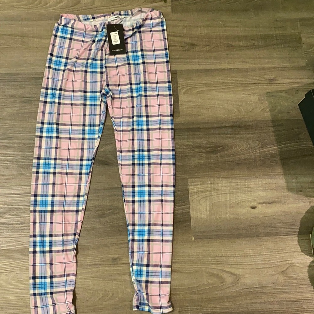 Plaid leggings